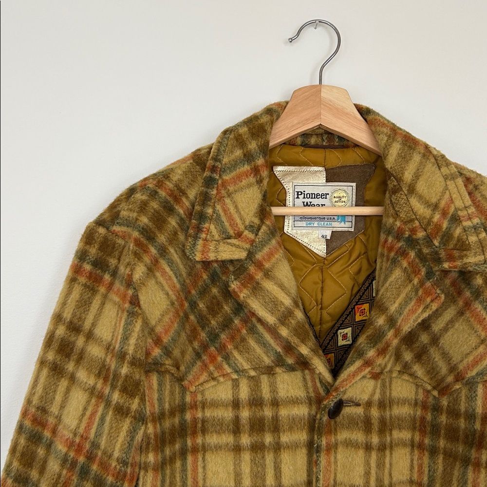 Vintage Mens Pioneer Wear Western Wool Jacket Medium